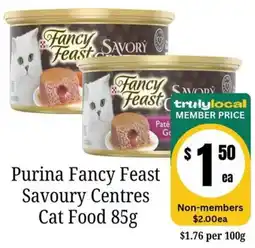 Farmer Jack's Purina Fancy Feast Savoury Centres Cat Food offer