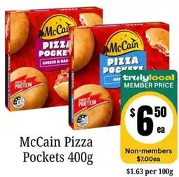 Farmer Jack's McCain Pizza Pockets offer