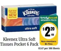 Farmer Jack's Kleenex Ultra Soft Tissues Pocket offer