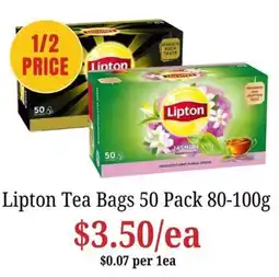 Farmer Jack's Lipton Tea Bags offer