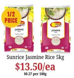 Farmer Jack's Sunrice Jasmine Rice offer