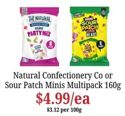Farmer Jack's Natural Confectionery Co mini Party Mix or Sour Patch Minis Multipack offer