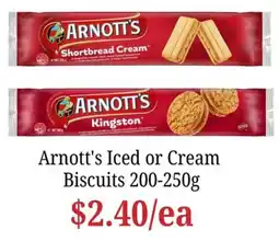 Farmer Jack's Arnott's Iced or Cream Biscuits offer