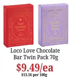 Farmer Jack's Loco Love Chocolate Bar Twin Pack offer