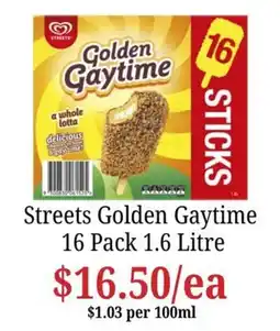 Farmer Jack's Streets Golden Gaytime offer