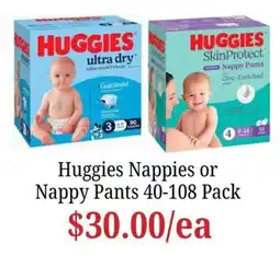 Farmer Jack's Huggies Nappies or Nappy Pants offer