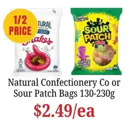 Farmer Jack's Natural Confectionery Co or Sour Patch Bags offer