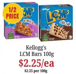 Farmer Jack's Kellogg's LCM Bars offer