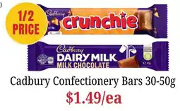 Farmer Jack's Cadbury Confectionery Bars offer
