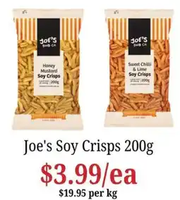 Farmer Jack's Joe's Soy Crisps offer