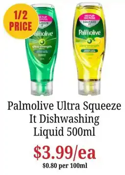 Farmer Jack's Palmolive Ultra Squeeze It Dishwashing Liquid offer
