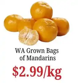 Farmer Jack's WA Grown Bags of Mandarins offer