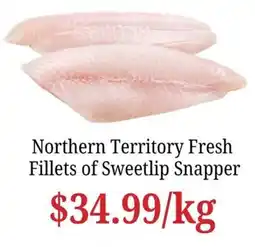 Farmer Jack's Northern Territory Fresh Fillets of Sweetlip Snapper offer