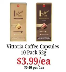 Farmer Jack's Vittoria Coffee Capsules offer