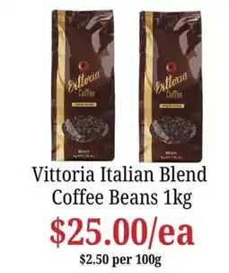 Farmer Jack's Vittoria Italian Blend Coffee Beans offer