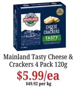 Farmer Jack's Mainland Tasty Cheese & Crackers offer