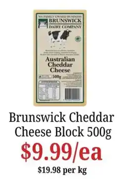 Farmer Jack's Brunswick Cheddar Cheese Block offer