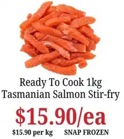 Farmer Jack's Ready To Cook Tasmanian Salmon Stir-fry offer