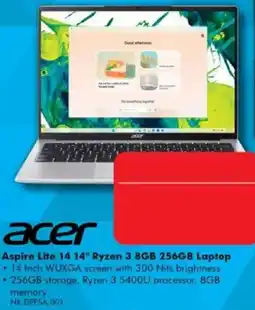 The Good Guys acer Aspire Lite 14 14" Ryzen 3 8GB 256GB Laptop offer