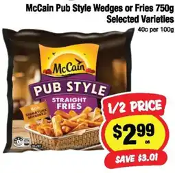 CORNETTS McCain Pub Style Straight Fries offer