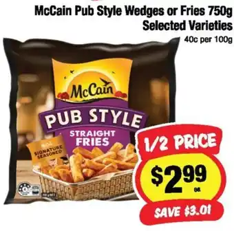 McCain Pub Style Straight Fries