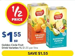 Ritchies Golden Circle Fruit Drink Varieties offer