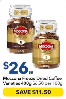 Ritchies Moccona Freeze Dried Coffee Varieties offer