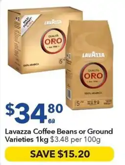 Ritchies Lavazza Coffee Beans or Ground Varieties offer