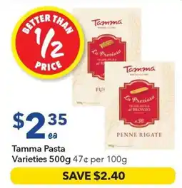 Ritchies Tamma Pasta Varieties offer