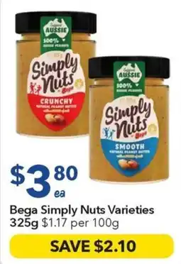 Ritchies Bega Simply Nuts Varieties offer