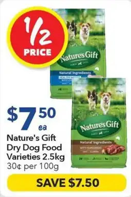 Ritchies Nature's Gift Dry Dog Food Varieties offer