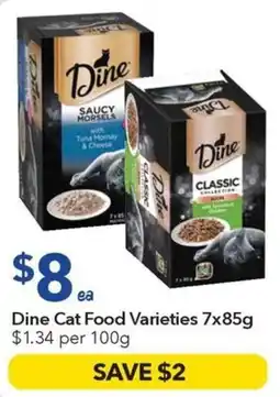 Ritchies Dine Cat Food Varieties offer