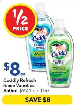 Ritchies Cuddly Refresh Rinse Varieties offer