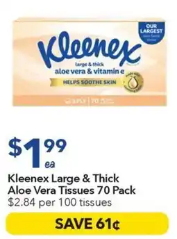 Ritchies Kleenex Large & Thick Aloe Vera Tissues offer