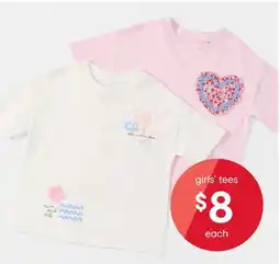Kmart girls' tees offer