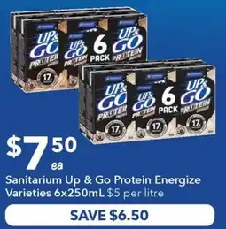 Ritchies Sanitarium Up & Go Protein Energize Varieties offer