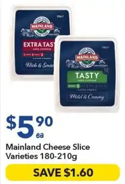 Ritchies Mainland Cheese Slice Varieties offer