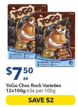 Ritchies YoGo Choc Rock Varieties offer