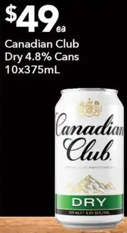 Ritchies Canadian Club Dry offer