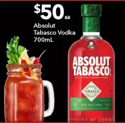 Ritchies Absolut Tabasco Vodka offer