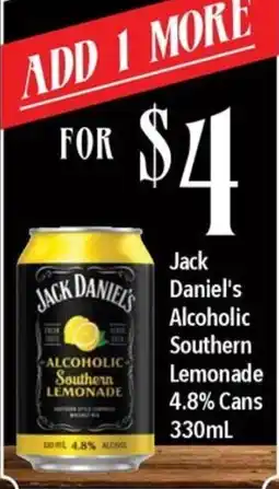 Ritchies Jack Daniel's Alcoholic Southern Lemonade offer