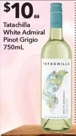 Ritchies Tatachilla White Admiral Pinot Grigio offer