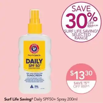 Surf Life Saving^ Daily SPF50+ Spray