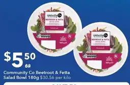 Ritchies Community Co Beetroot & Fetta Salad Bowl offer