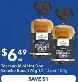 Ritchies Toscano Mini Hot Dog Brioche Buns offer