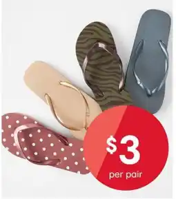 Kmart Flip Flops offer