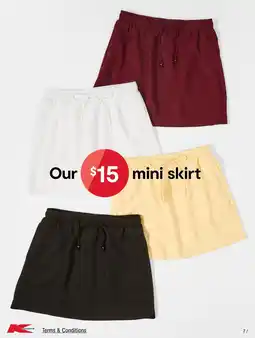 Kmart Kmart mini skirt offer