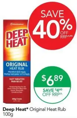 Terry White Deep Heat Original Heat Rub offer