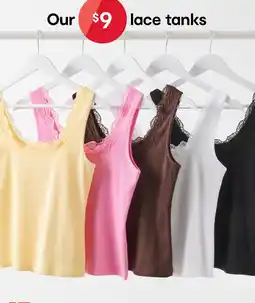 Kmart Our $9 lace tanks offer