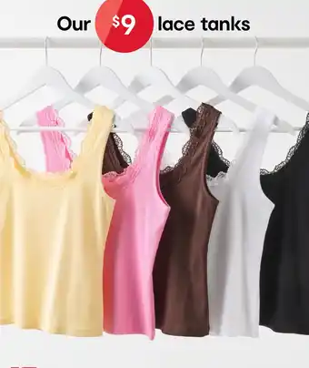 Our $9 lace tanks